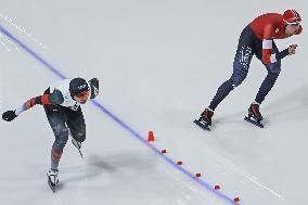 2024 World Single Distances Speed Skating Championships In Calgary - Day 1