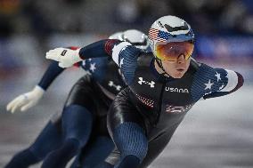 2024 World Single Distances Speed Skating Championships In Calgary - Day 1