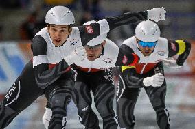 2024 World Single Distances Speed Skating Championships In Calgary - Day 1