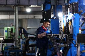 Workers Produce Electronic Components at  Workshop in Chongqing