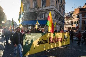 Demonstration For The Release Of Abdullah Ocalan
