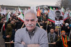 March  For Freedom Of Kurdish Leader Abdullah Ocalan In Cologne