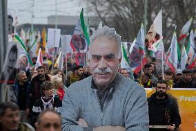 March  For Freedom Of Kurdish Leader Abdullah Ocalan In Cologne