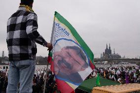 March  For Freedom Of Kurdish Leader Abdullah Ocalan In Cologne