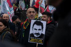 March  For Freedom Of Kurdish Leader Abdullah Ocalan In Cologne