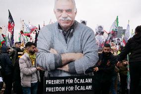 March  For Freedom Of Kurdish Leader Abdullah Ocalan In Cologne