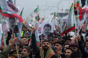 March  For Freedom Of Kurdish Leader Abdullah Ocalan In Cologne