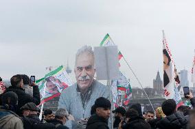 March  For Freedom Of Kurdish Leader Abdullah Ocalan In Cologne