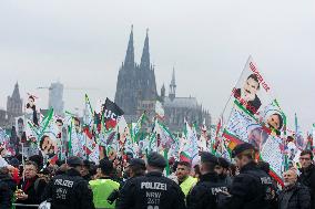 March  For Freedom Of Kurdish Leader Abdullah Ocalan In Cologne