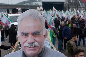 March  For Freedom Of Kurdish Leader Abdullah Ocalan In Cologne