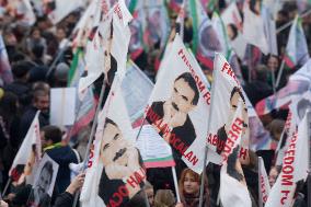 March  For Freedom Of Kurdish Leader Abdullah Ocalan In Cologne