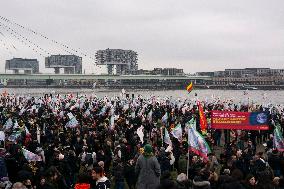 March  For Freedom Of Kurdish Leader Abdullah Ocalan In Cologne