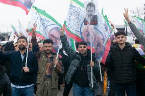 March  For Freedom Of Kurdish Leader Abdullah Ocalan In Cologne