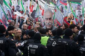 March  For Freedom Of Kurdish Leader Abdullah Ocalan In Cologne