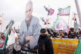 March  For Freedom Of Kurdish Leader Abdullah Ocalan In Cologne