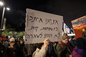 Relatives Of Israeli Prisoners Held A Demonstration In West Jerusalem