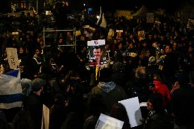 Relatives Of Israeli Prisoners Held A Demonstration In West Jerusalem