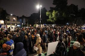 Relatives Of Israeli Prisoners Held A Demonstration In West Jerusalem