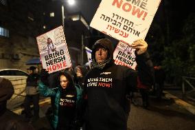 Relatives Of Israeli Prisoners Held A Demonstration In West Jerusalem