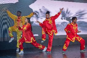 NAMIBIA-WINDHOEK-YOUNG DANCERS-CHINESE DRAGON AND LION DANCES