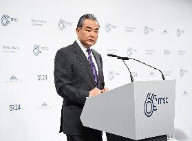 GERMANY-MUNICH-SECURITY CONFERENCE-CHINA-WANG YI-SPEECH