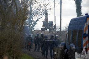 Riot Police In The ZAD 'Crem'Arbre' Against The A69 Highway Toulouse-Castres