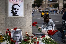 Vigil For Alexei Navalny - Barcelona