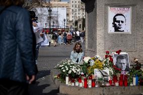 Vigil For Alexei Navalny - Barcelona