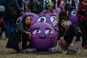 Hong Kong Police Anti-Scam Mascot Little Grape Carnival