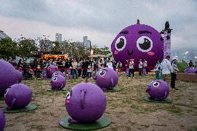 Hong Kong Police Anti-Scam Mascot Little Grape Carnival