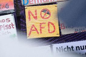 Art Action Against AFD In Duesseldorf