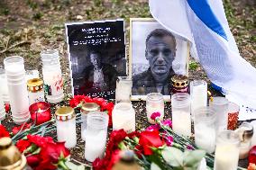 Tribute To Alexei Navalny In Front Of Russian Consulate In Krakow, Poland