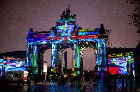 BELGIUM-BRUSSELS-LIGHT SHOW