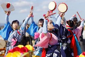 Rice-planting dance in disaster-hit Fukushima town