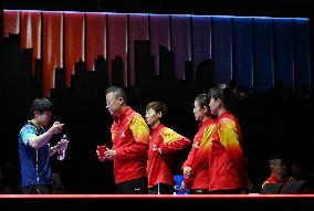 (SP)SOUTH KOREA-BUSAN-TABLE TENNIS-WORLD TEAM CHAMPIONSHIPS FINALS-WOMEN-CHN VS HUN