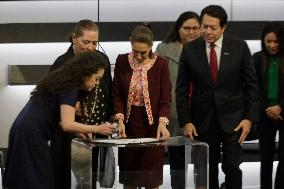 Claudia Sheinbaum Registers With The INE As A Candidate For The Presidency Of Mexico For The MORENA Party