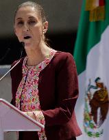 Claudia Sheinbaum Registers With The INE As A Candidate For The Presidency Of Mexico For The MORENA Party