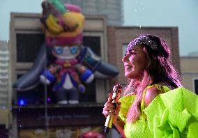 Musical Performance At The Pipoca Da Rainha Carnival Block With Daniela Mercury