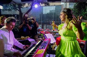 Musical Performance At The Pipoca Da Rainha Carnival Block With Daniela Mercury