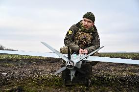 Aerial reconnaissance servicemen of 108th Territorial Defence Brigade in Ukraine