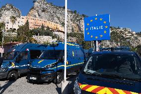 Jordan Bardella Visits The Franco-Italian Border Crossing - Menton