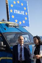 Jordan Bardella Visits The Franco-Italian Border Crossing - Menton
