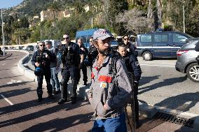 Jordan Bardella Visits The Franco-Italian Border Crossing - Menton