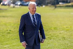 2-19-24 President Joe Biden South Lawn Arrival