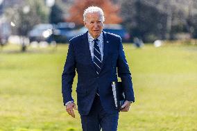 2-19-24 President Joe Biden South Lawn Arrival