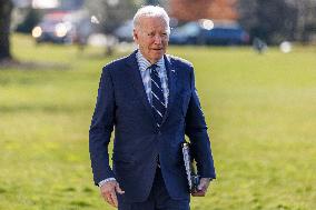 2-19-24 President Joe Biden South Lawn Arrival