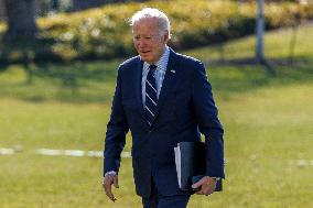 2-19-24 President Joe Biden South Lawn Arrival