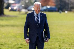 2-19-24 President Joe Biden South Lawn Arrival