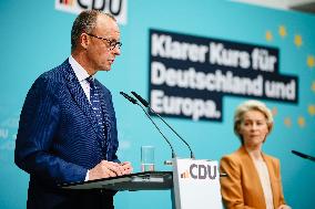 European Commission President Joins CDU Leadership Meeting