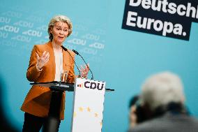 European Commission President Joins CDU Leadership Meeting